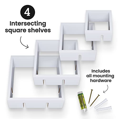4 Cube Intersecting Shelves