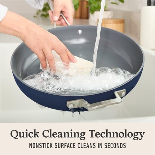 Premier Ceramic Nonstick 12" Frying Pan with Lid