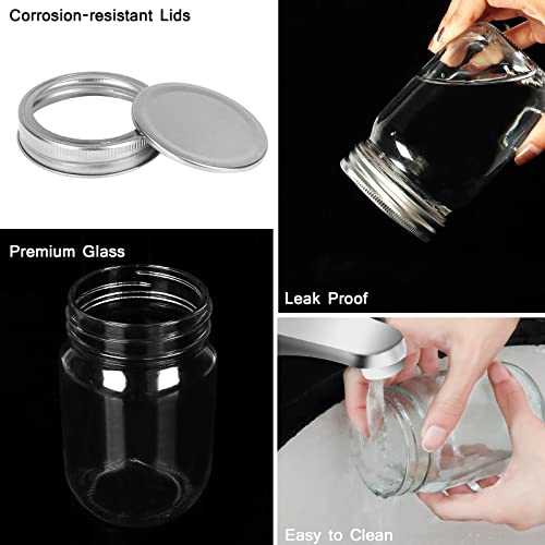 12 oz Glass Mason Jar (24 Count)
