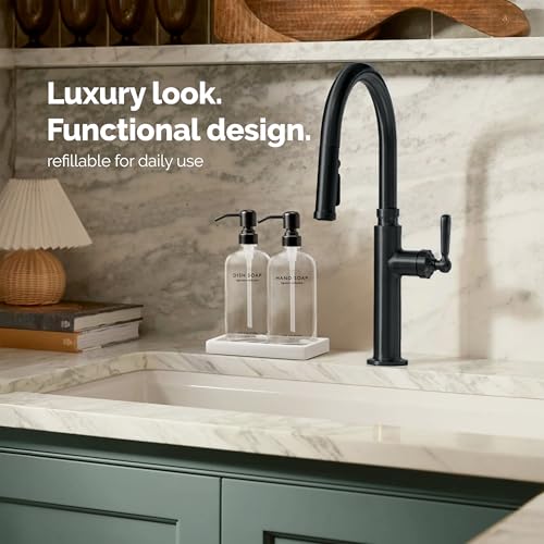 Glass Soap Dispenser Set (2 Count)