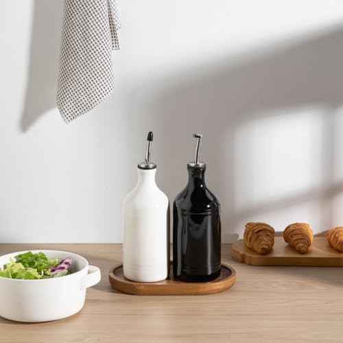 Sweejar Ceramic Olive Oil Dispenser Bottle Set