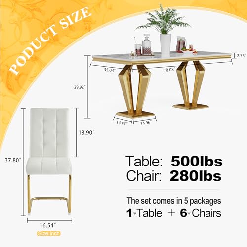 7 Piece Luxury Dining Room Set