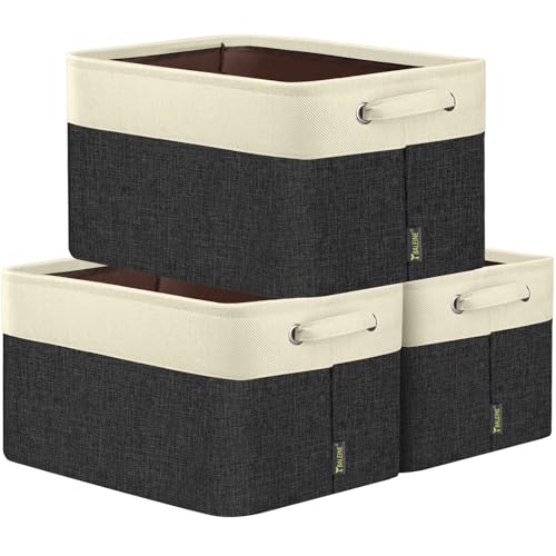 3 Pack Fabric Closet Storage Bins for Shelves (3 Count)