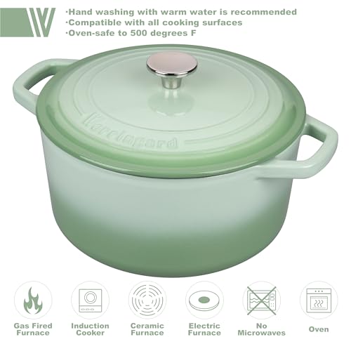 Enameled Cast Iron Dutch Oven Pot with Lid