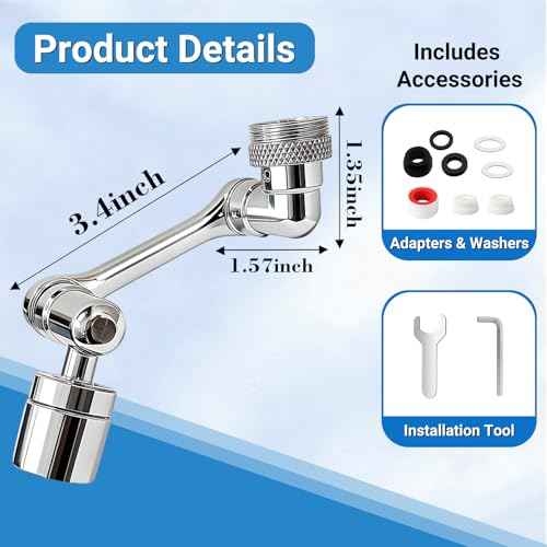1080° Swivel Faucet Extender