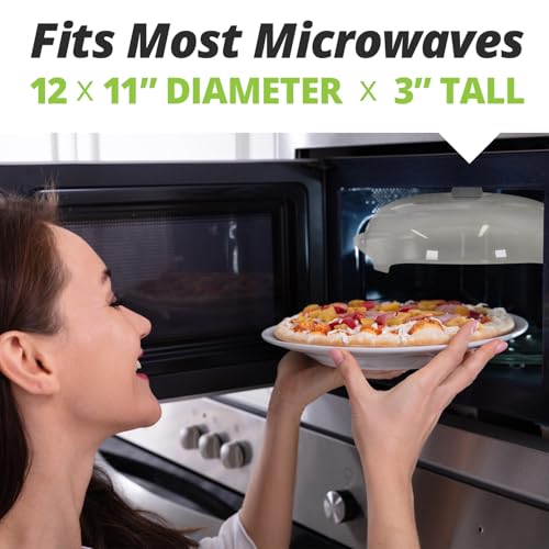 Tall Magnetic Microwave Splatter Cover for Food