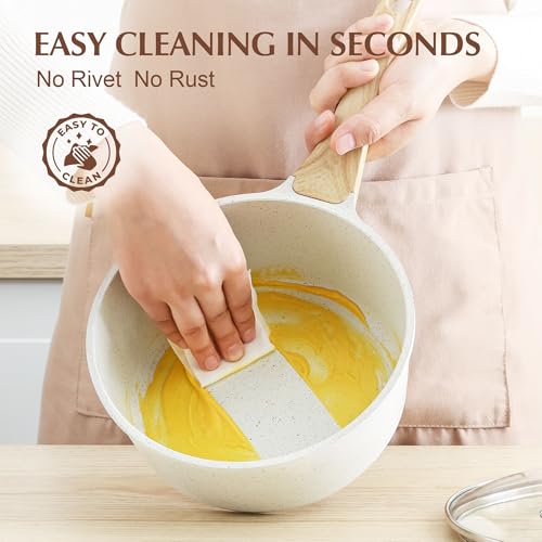 2.5 QT Ceramic Nonstick Saucepan with Lid