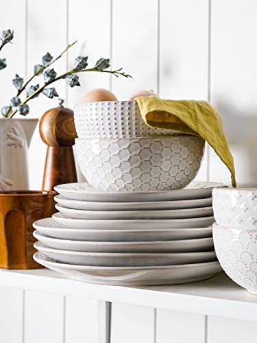 Ceramic Dishes Set for 4