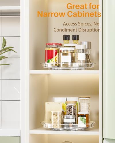4 Pack Lazy Susan Organizer 9 inch Lazy Susan Turntable for Cabinet