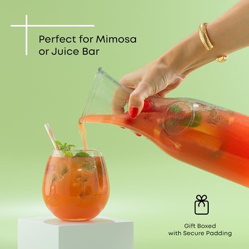 Glass Carafe with Lid (4 Count)