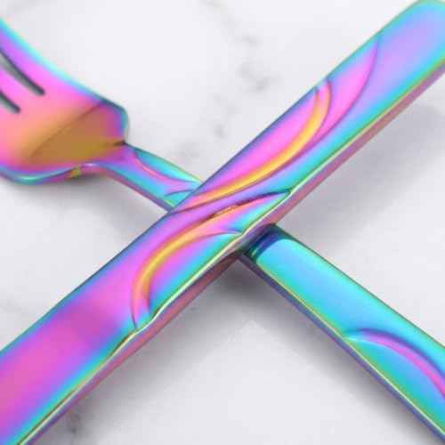 60 Piece Rainbow Silverware Set for 12 (60 Count)