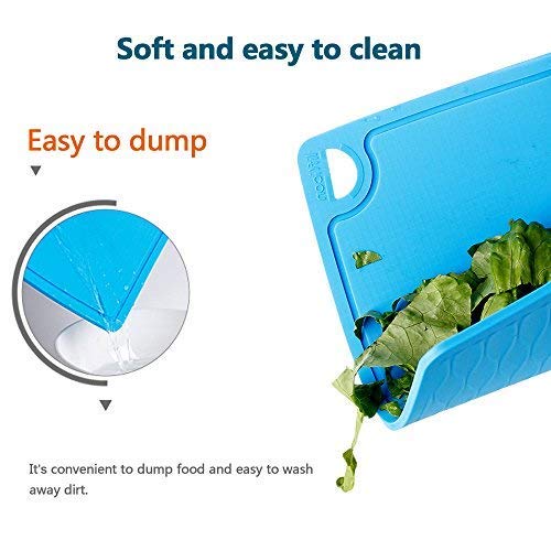 Extra Large Thick Silicone Cutting Boards for Kitchen 14.6'' x 10.43'' Flexible Cutting Chopping Boards