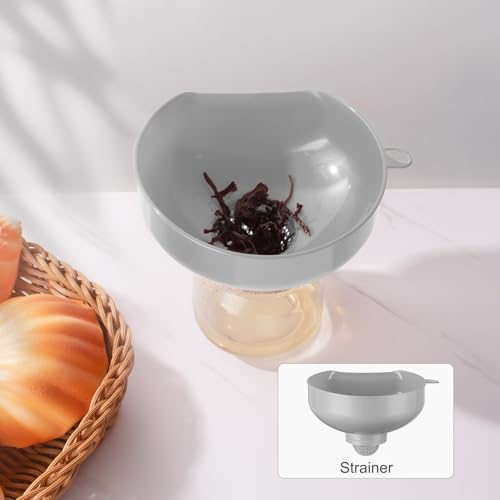 Wide Mouth Versatile Funnel for Kitchen Use for Filling Bottles (4 Count)