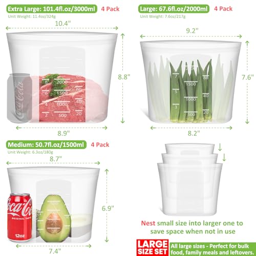 Reusable Storage Bags (12 Count)