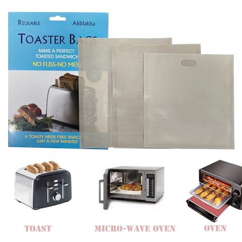 Reusable Toaster Bags 12 Pack Non (12 Count)