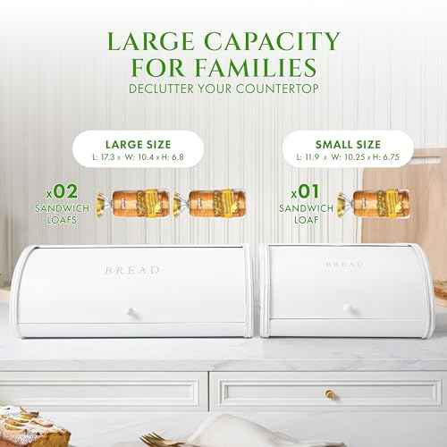 Large Bread Box Roll Top