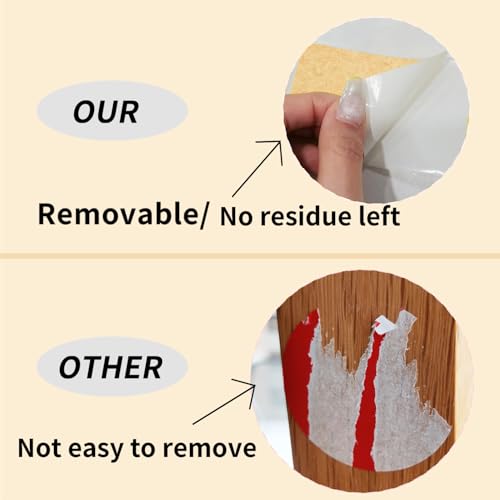 Kraft Paper Rectangle Removable Moving Labels