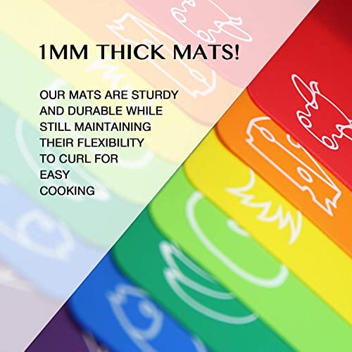 Plastic Cutting Boards for Kitchen (7 Count)
