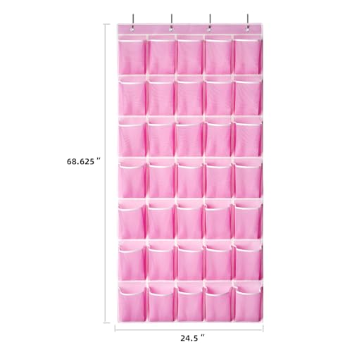 35 Pockets Over the Door Shoe Organizer