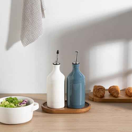 Sweejar Ceramic Olive Oil Dispenser Bottle Set