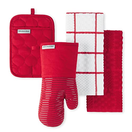 Quilted Cotton Terry Cloth Oven Mitt