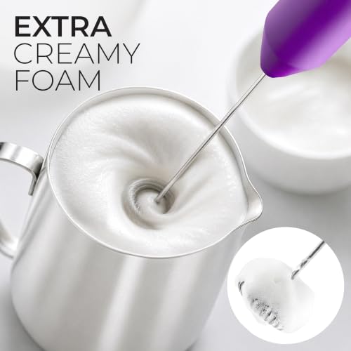 Powerful Milk Frother AA Batteries Included