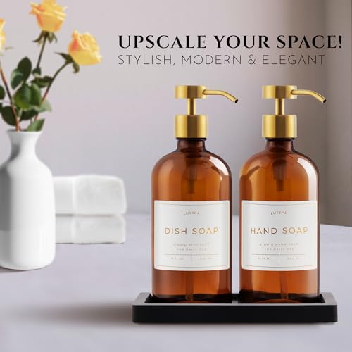 Glass Soap Dispenser Set of 2 (2 Count)