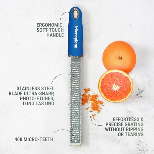 Vibrant Color Premium Classic Zester Grater in Blueberry Pop