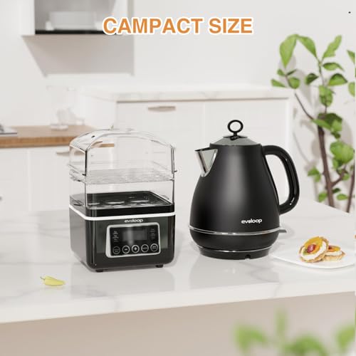 2 Tiers Electric Food Steamer for Cooking (2 Count)