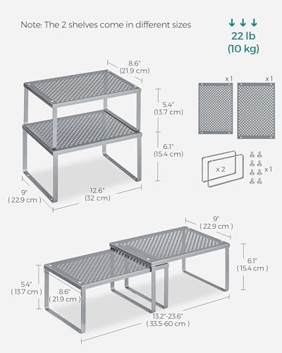Set of 4 Metal Spice Racks (4 Count)