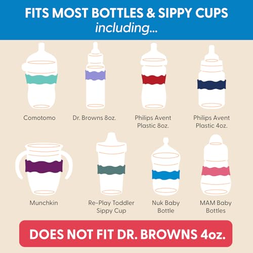 Orbit Labels Silicone Bottle Bands (4 Count)