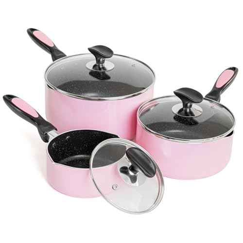 Nonstick Saucepan Set with Lid