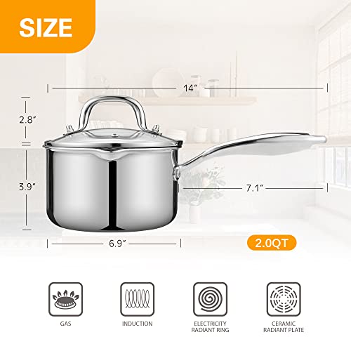 2.0 Quart Saucepan with Lid