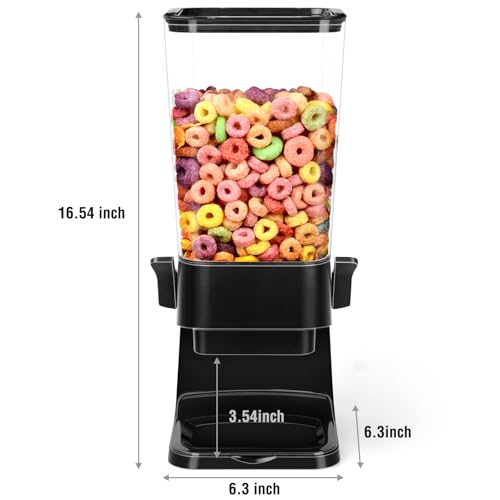 Cereal Dispenser Countertop with 2 Pack Bowls and Spoons 5.5 Qt (2 Count)