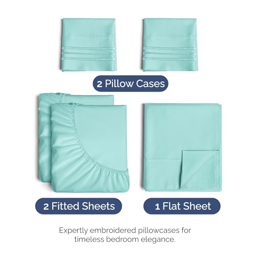 Split King Size 5 Piece Sheet Set