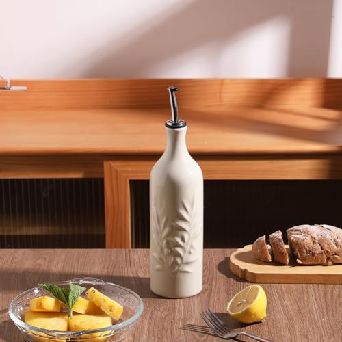 Sweejar Large Ceramic Olive Oil Dispenser Bottle