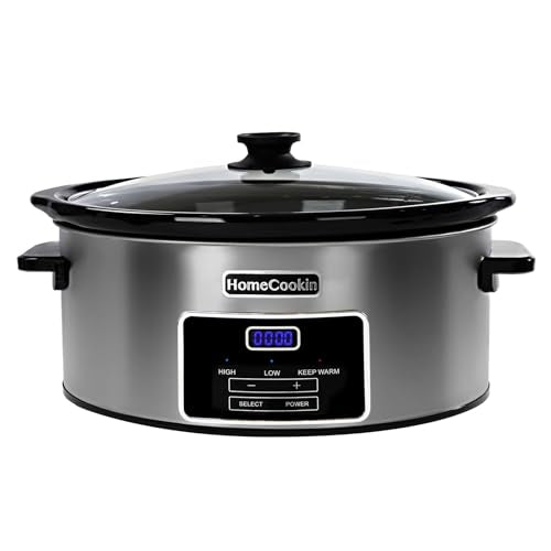 6 Quart Digital Programmable Slow Cooker with Timer