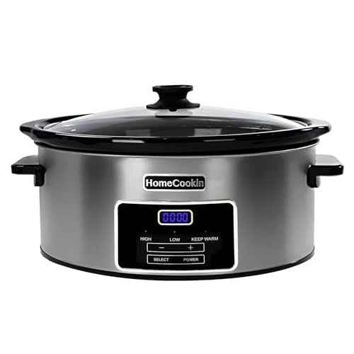 8 Quart Digital Programmable Slow Cooker with Timer