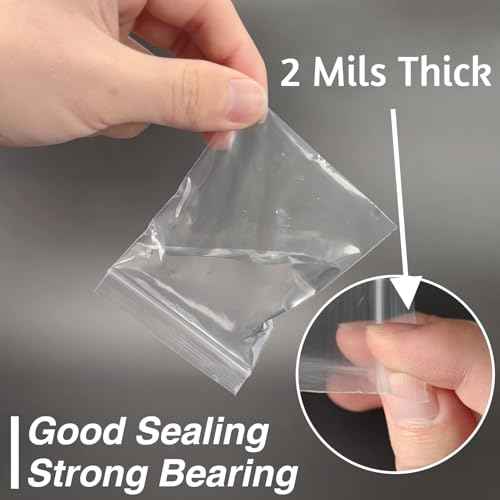 200Pcs 3 x 4 inch Small Plastic Zip Bags (200 Count)