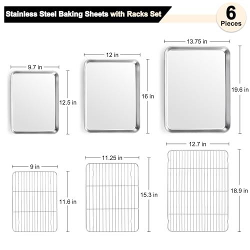 Baking Sheet with Rack Set (6 Count)
