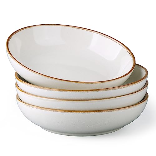 8.5’’ Ceramic Pasta Bowls Set of 4 (4 Count)