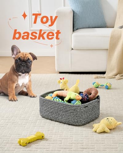 Small Woven Storage Basket for Organizing (3 Count)