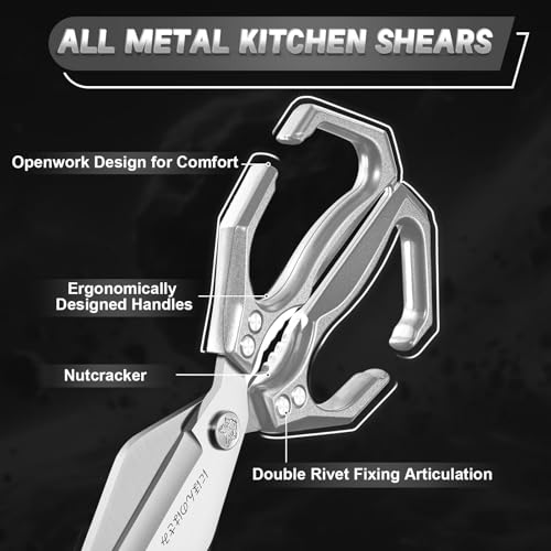 Kitchen Scissors Set for Food with Sharp Bone