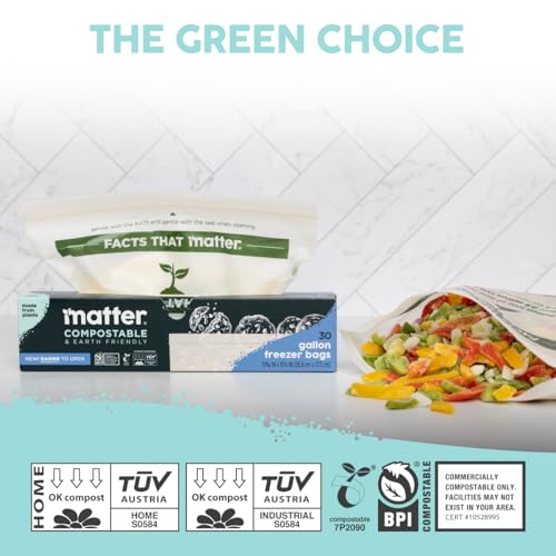 Compostable Gallon Freezer Bags (30 Count)