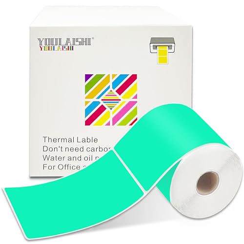 3 x 5 inch Home Moving Box Labels for Storage Bins 300pcs Colored Blank Label Sticker for Shipping Thermal Printer Color Coding Rectangle Moving Labels for Packing Boxes
