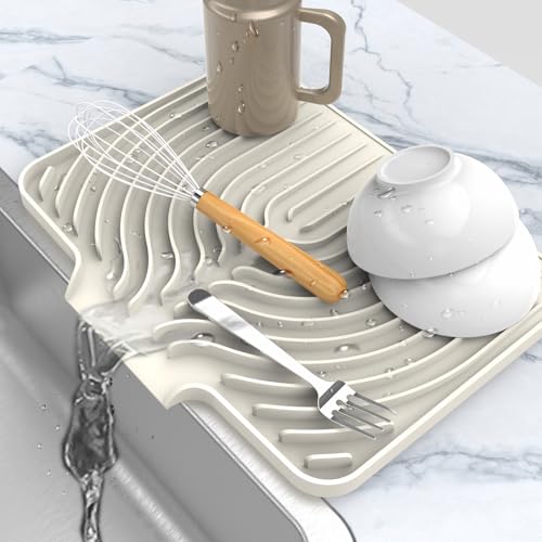 Dish drying mats for kitchen counter
