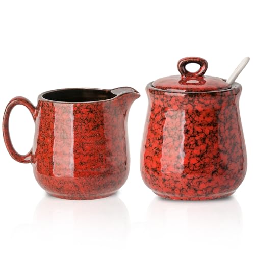 Ceramic Sugar and Creamer Set