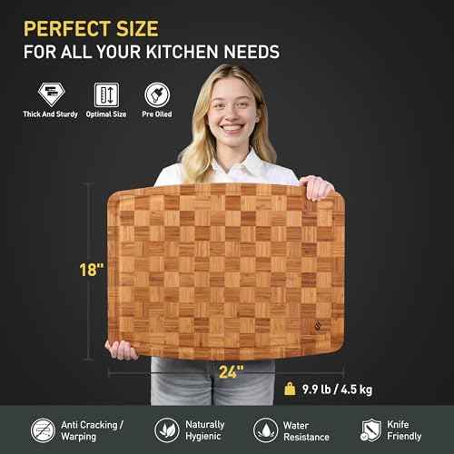 Extra Large Bamboo Wooden Cutting Board Wood Cutting Boards for Kitchen