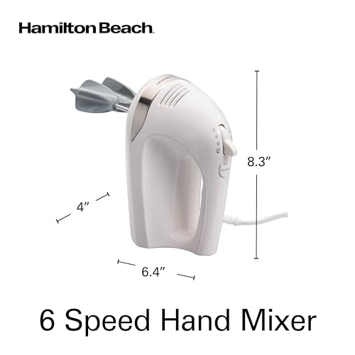 6 Speed Electric Hand Mixer With Easy Clean Beaters