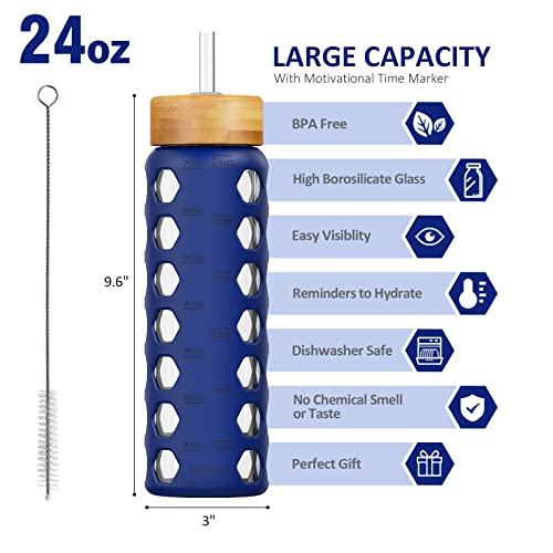 24oz Glass Water Bottle